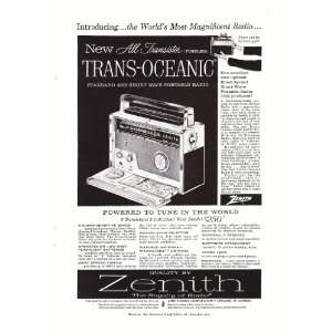   Transistor Portable Radio Original Vintage Print Ad 