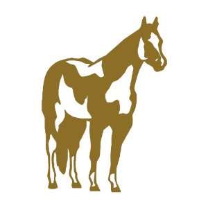  Paint Horse GOLD vinyl window decal sticker Office 