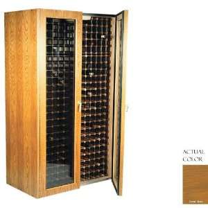   io 280 Bottle Wine Cellar   Glass Doors / Iced Oak Cabinet Appliances